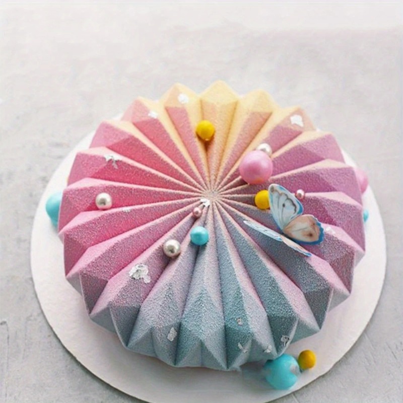 Kitchen Baker - 3D ラウンドフレンチムースケーキシリコーンベーキングモールドチョコレートゼリーデザートデコレーションツールトレイホームベーカー便利なキッチンツール