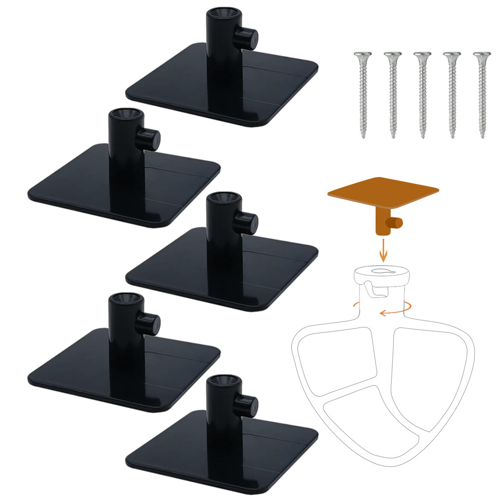 Kitchen Baking Organization - ホームベーキング キッチン整理 5cm*2.5cm ミキサーアタッチメントホルダー ブレンダーツール収納ソリューション 柔軟な設置オプション