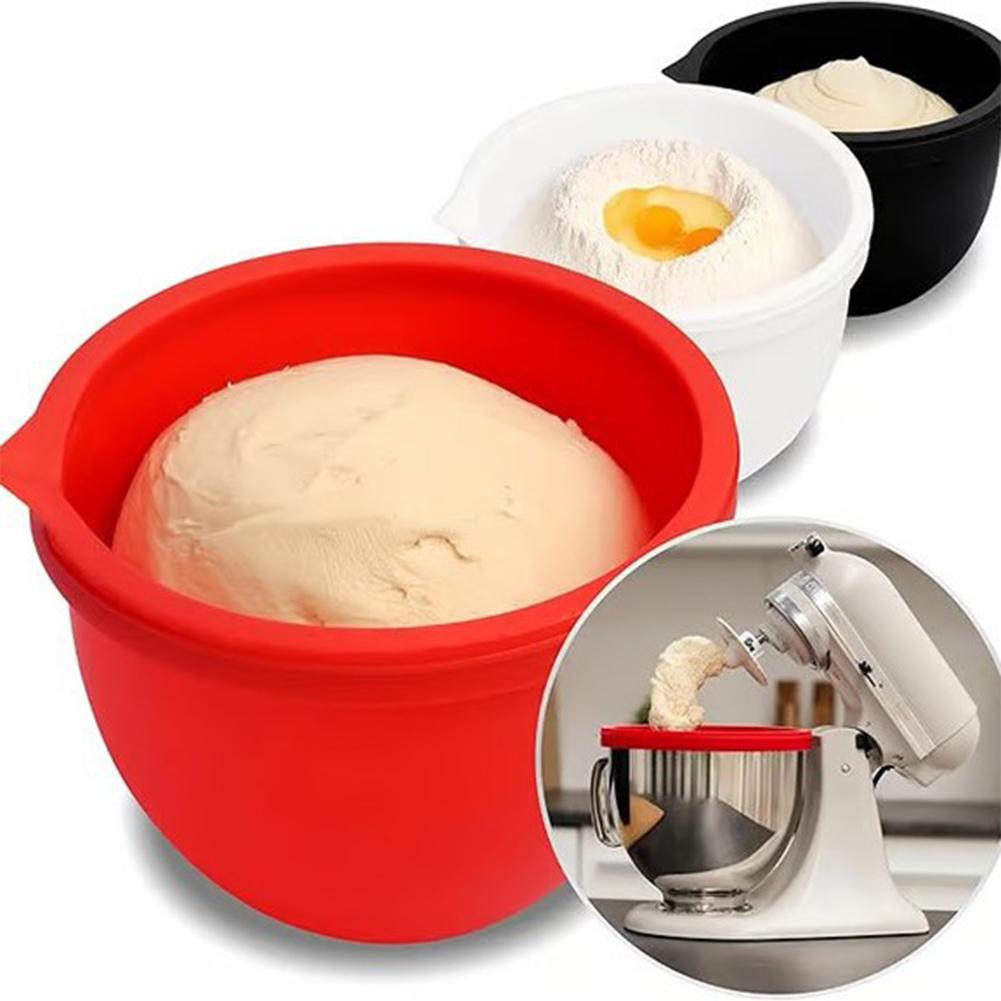Kitchen Aid Baking Lid - シリコンボウルライナー 蓋付き キッチンエイドチルトヘッドミキサー用 5クォート容量 耐熱性 滑り止めデザイン