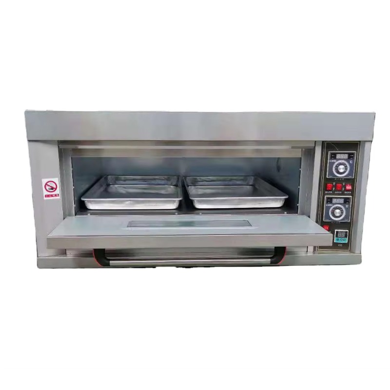 Commercial Kitchen Baking Oven - ピザ、ピタパン、カップケーキ用業務用オーブン、レストラン厨房向け、1段1トレイ、2段2トレイ、ガス・電気オプションあり