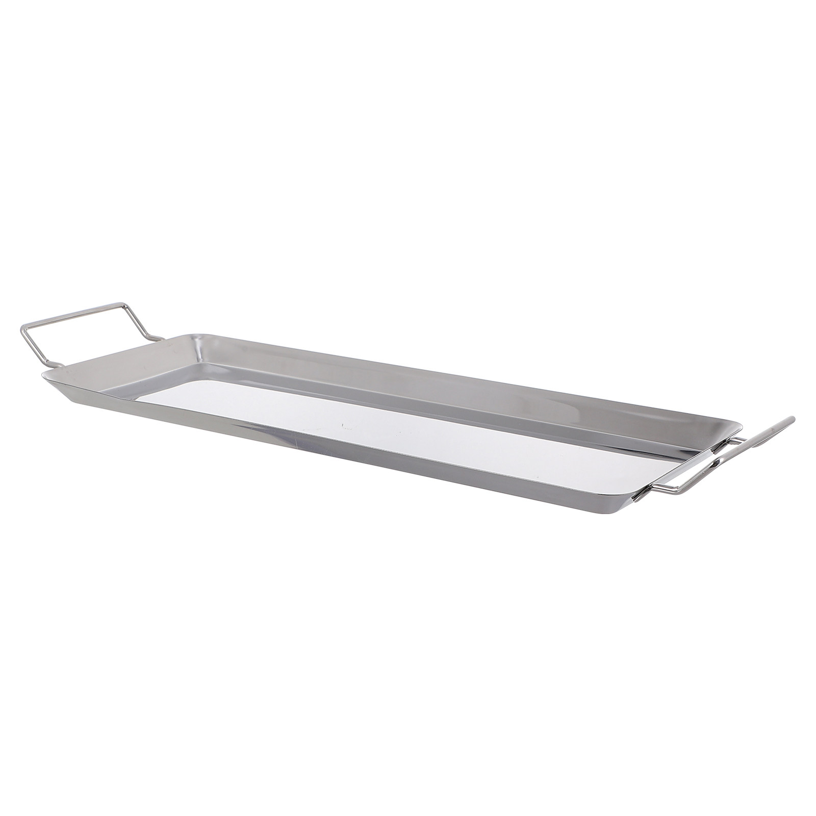 Kitchen Baking Tray Organiser - 1 個プレミアムステンレス鋼グリルプレートノンスティックバーベキュートレイピクニック中庭バーベキューローストパン強力な熱伝導性