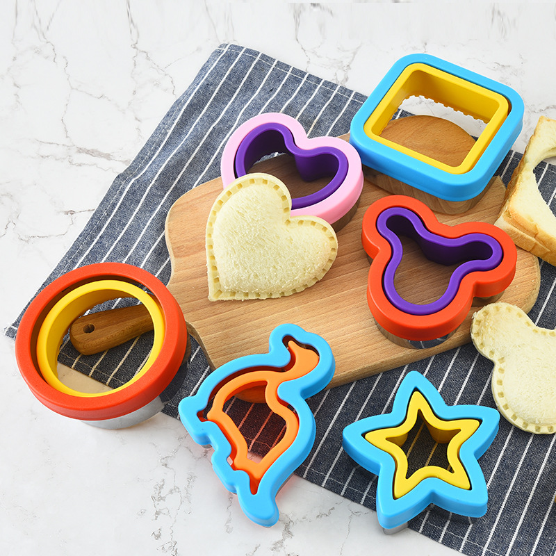 Kitchen Kids Baking Set - 子供のためのステンレス鋼のサンドイッチカッターとシーラーセット,食品,クッキーメーカー,キッチンツール