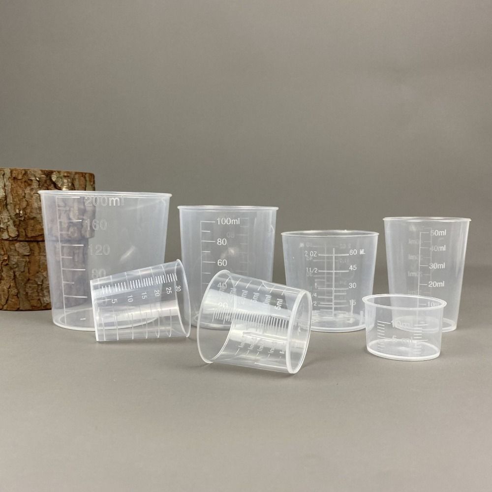 Kitchen Baking Containers - 液体容器クリア目盛り付き計量カッププラスチックスケール計量ジャグ目盛り付きミニ透明ミキシングカップキッチンベーキング