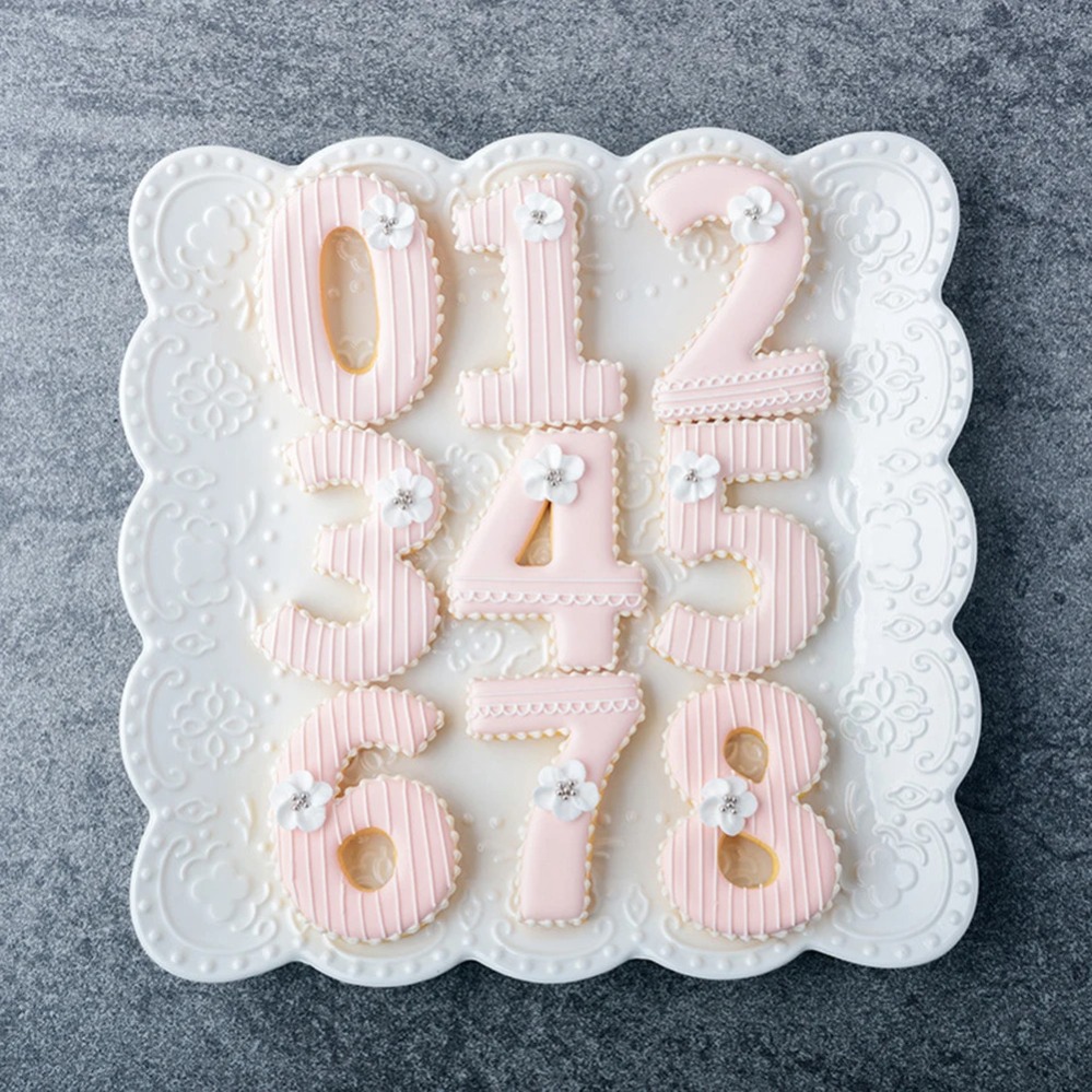 Kitchen Baking Cookies - 大きな数字のクッキーカッター、ビスケット型、キッチンベーキング、ペストリー、製菓道具、DIYツール