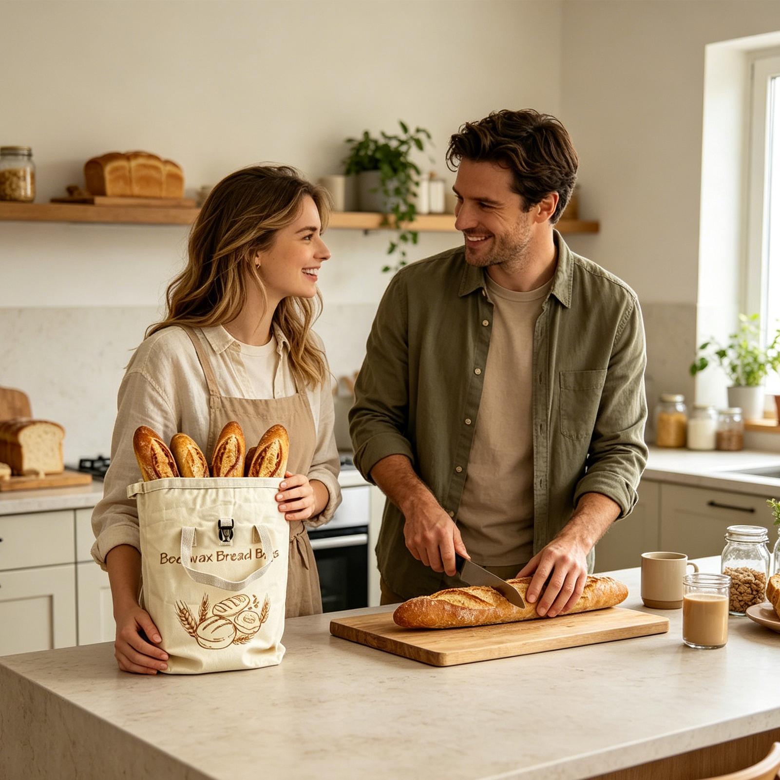 Kitchen Baker - サワードウバッグ 多機能再利用可能なオーガナイザー サワードウ収納パンバッグ パン屋、キッチン愛好家、趣味の持ち手、旅行用