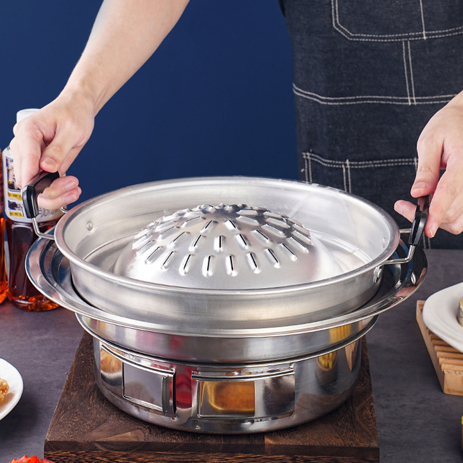 タイ風バーベキューグリルパン、タイBBQグリルパン、2 in - Kitchen Baking Tray Organiser のレビューと価格