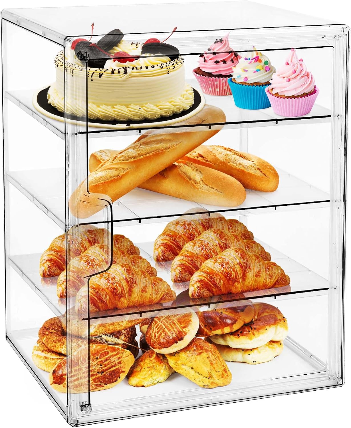 ペストリーディスプレイケース、キッチンカウンター用ブレッドボ - Kitchen Baking Containers のレビューと価格