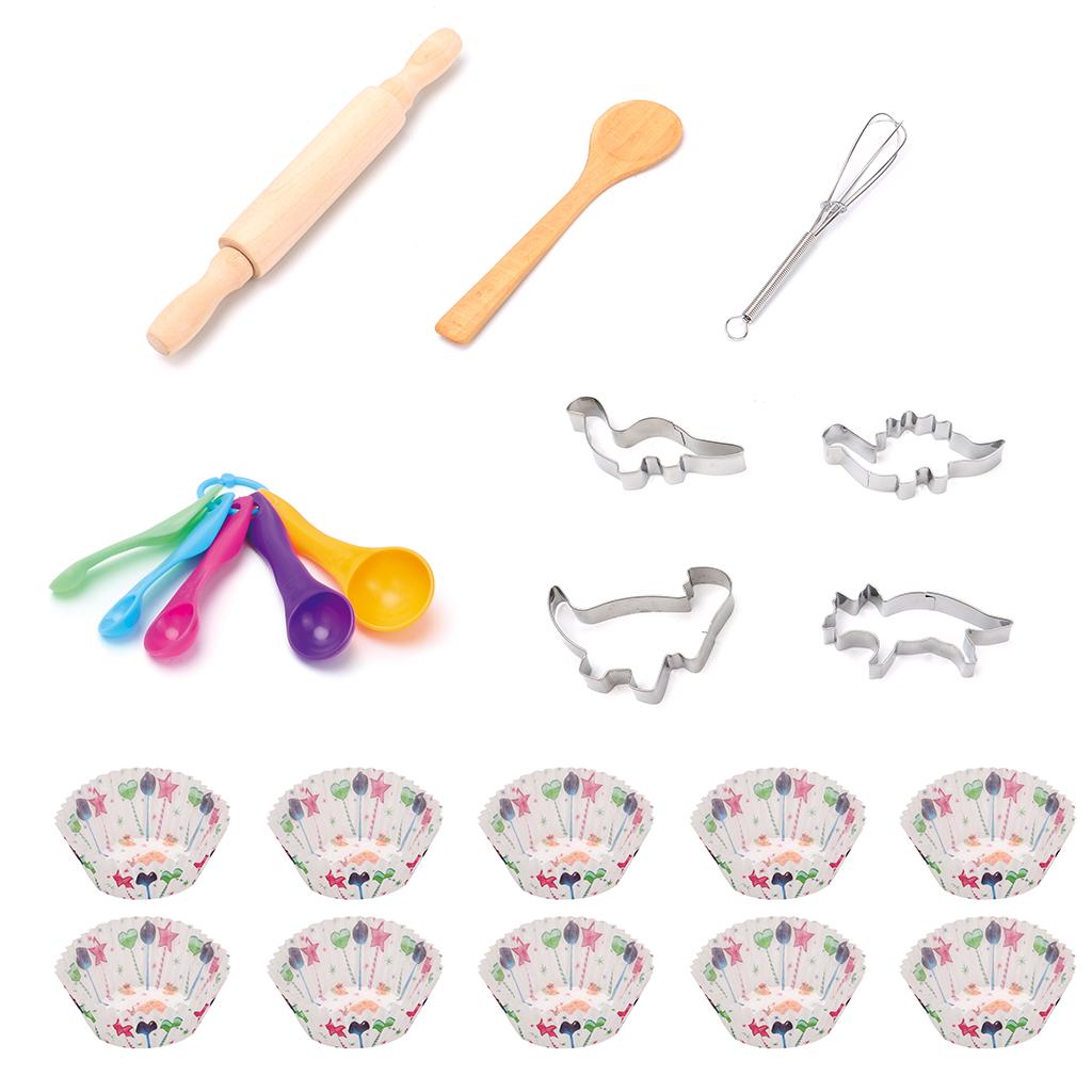 25点入りごっこ遊びキッズシェフコスチュームセット、ベーキン - Kitchen Kids Baking Set のレビューと価格