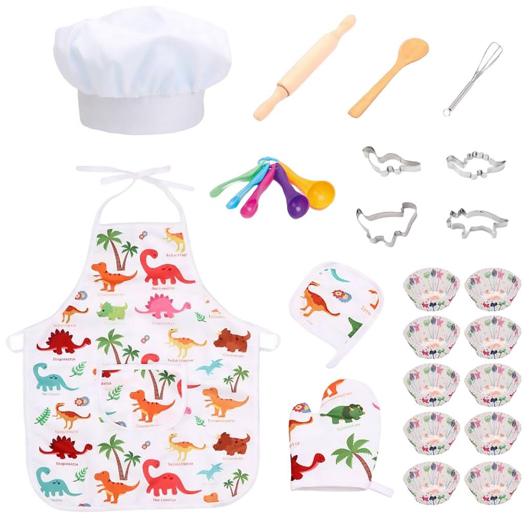 25点入りごっこ遊びキッズシェフコスチュームセット、ベーキン - Kitchen Kids Baking Set のレビューと価格