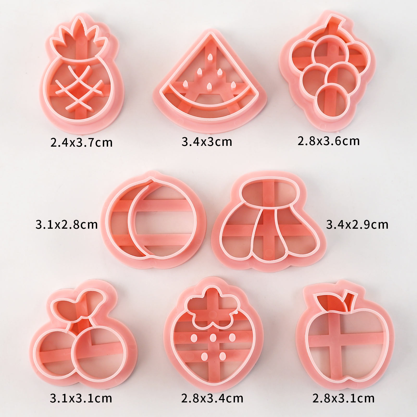 8ピース かわいいフルーツクッキーカッター チェリー、ピーチ - Kitchen Baking Cookies のレビューと価格
