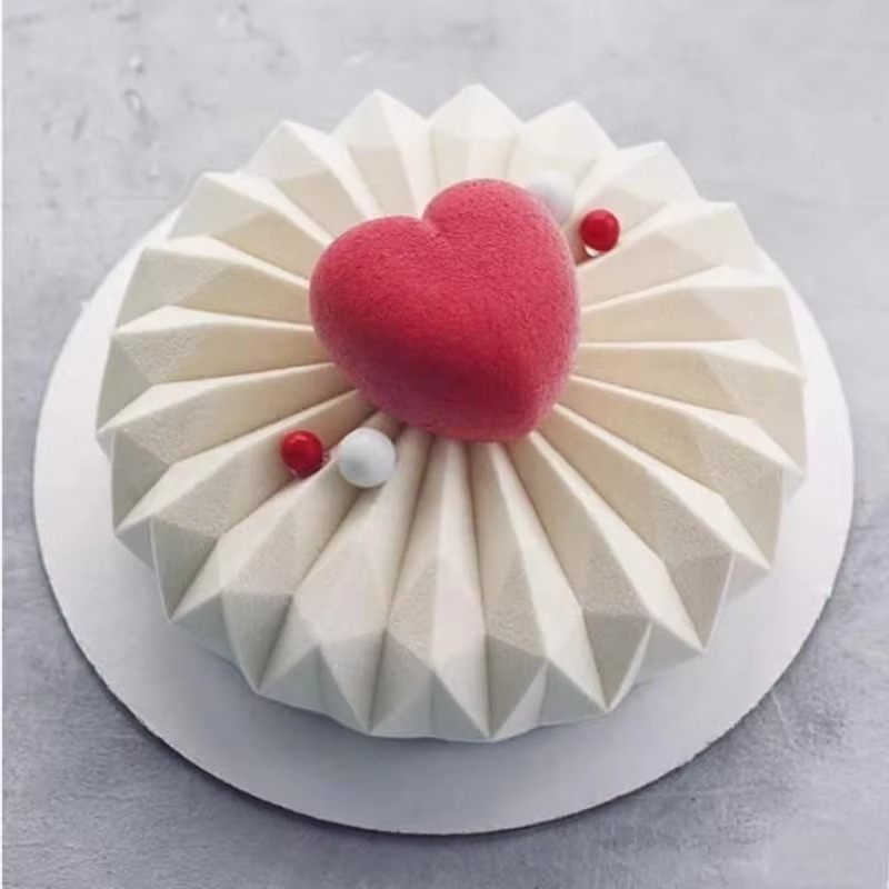 3D ラウンドフレンチムースケーキシリコーンベーキングモール - Kitchen Baker のレビューと価格