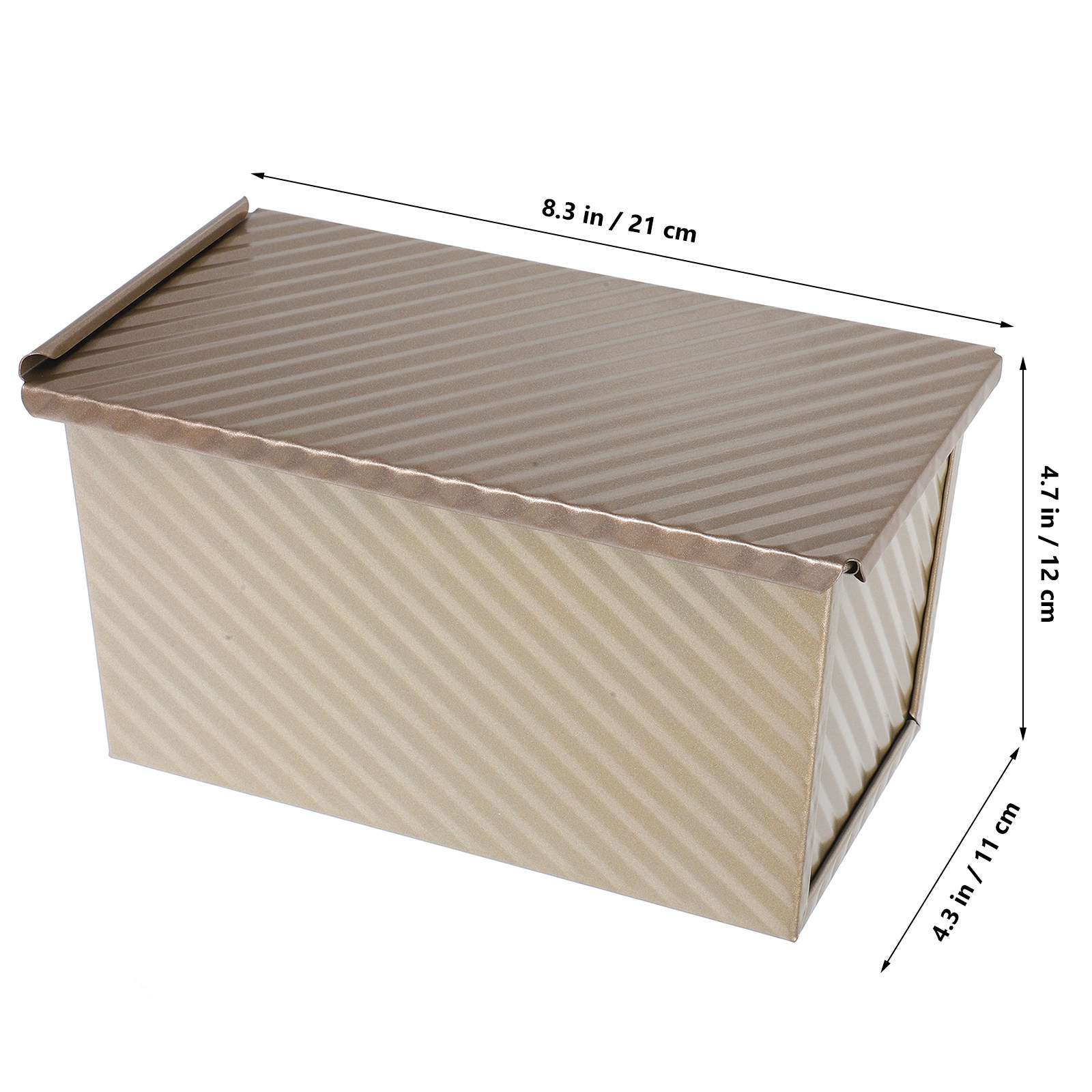金属製トーストパン型 長方形蓋付きローフパン キッチン用ノン - Kitchen Baking Pan のレビューと価格