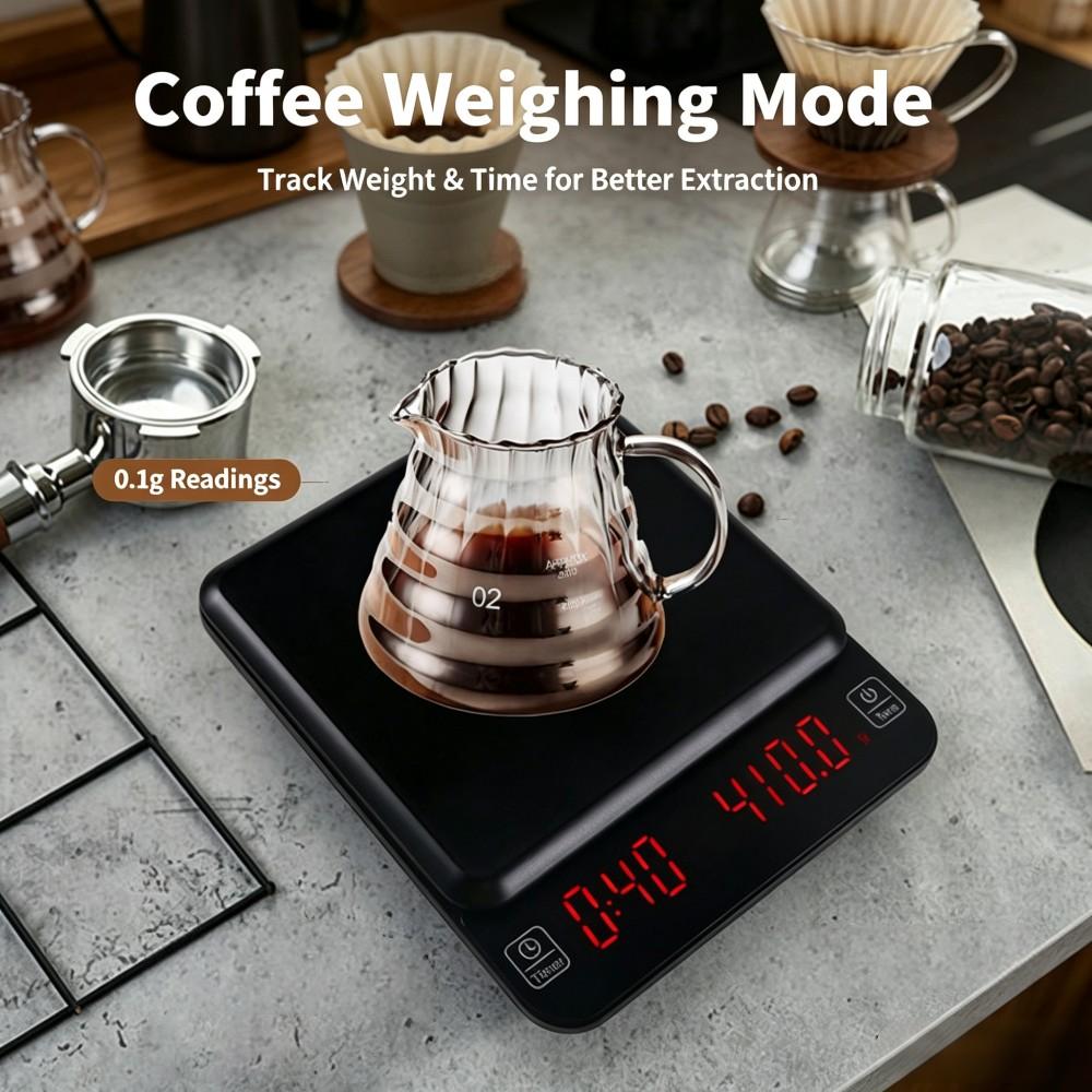 3kg/0.1g高精度デジタルコーヒースケール、LEDポータ - Kitchen Baking Area のレビューと価格