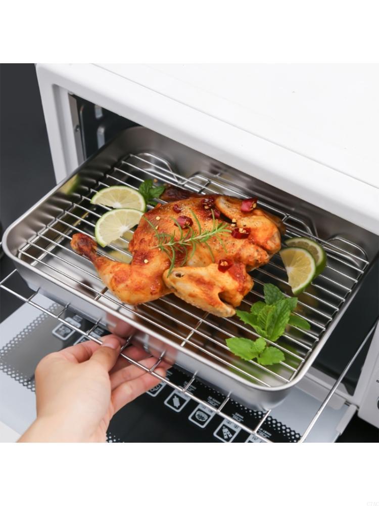 キッチンバーベキューパンプレートオーブンラックステンレス鋼ベ - Kitchen Baking Organization のレビューと価格