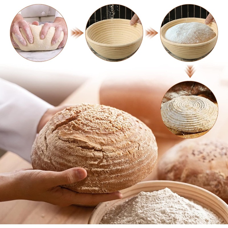 パン発酵バスケット PP生地発酵バスケット パン発酵ベーキン - Proofing Basket Banneton のレビューと価格