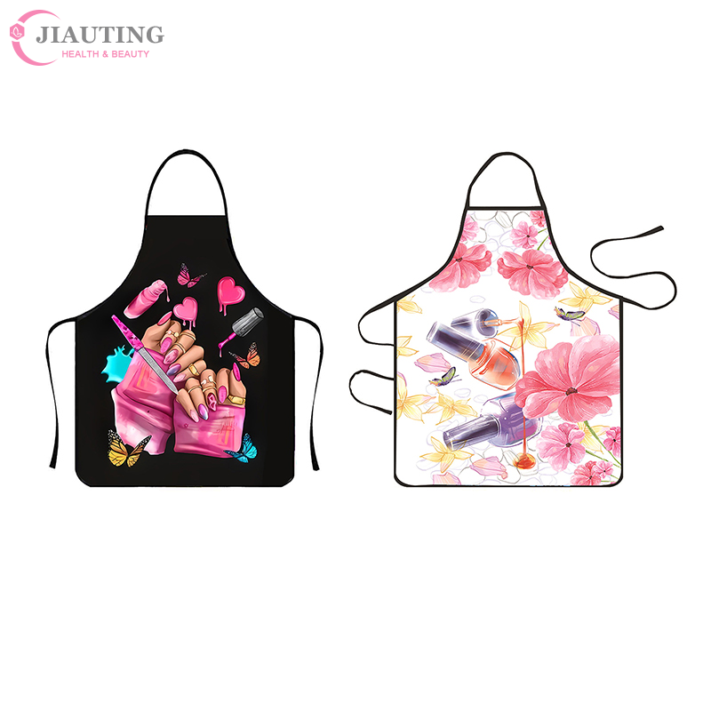 マニキュア印刷美容キッチン女性エプロン家庭用クリーニングピナ - Kitchen Baking Area のレビューと価格