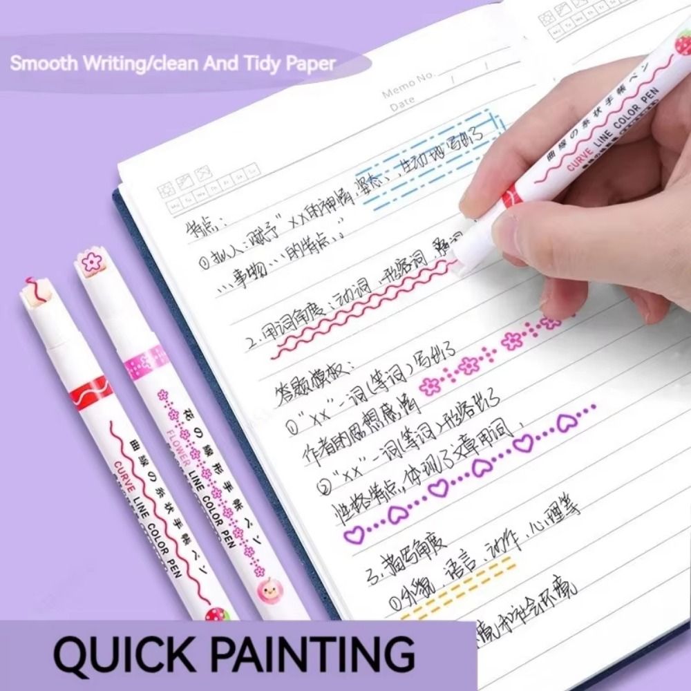 6 ピース/セットクリエイティブ花形カーブライナーペン花線形 - Decorating Tip Set のレビューと価格