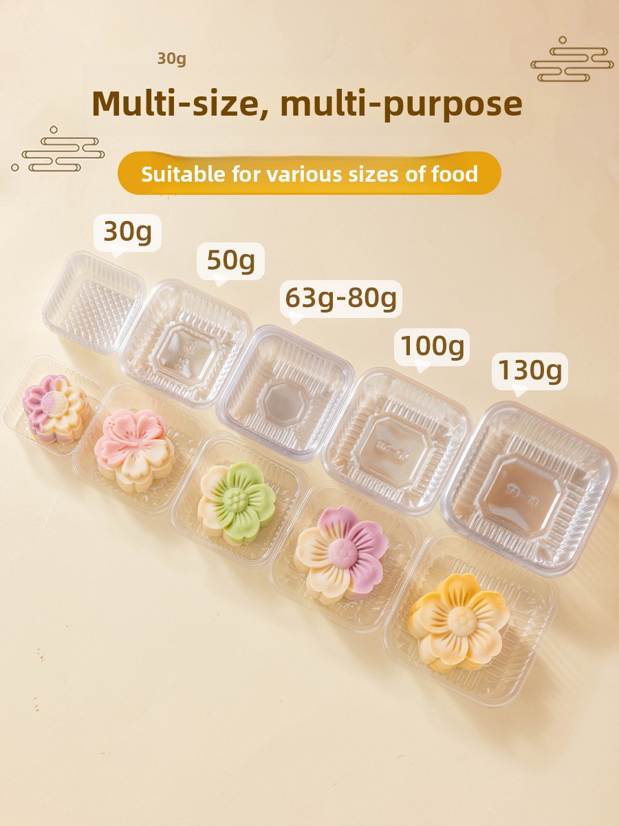 厚みのあるプラスチック製月餅包装箱ベーストレイ緑豆ケーキ独立 - Kitchen Baking Area のレビューと価格
