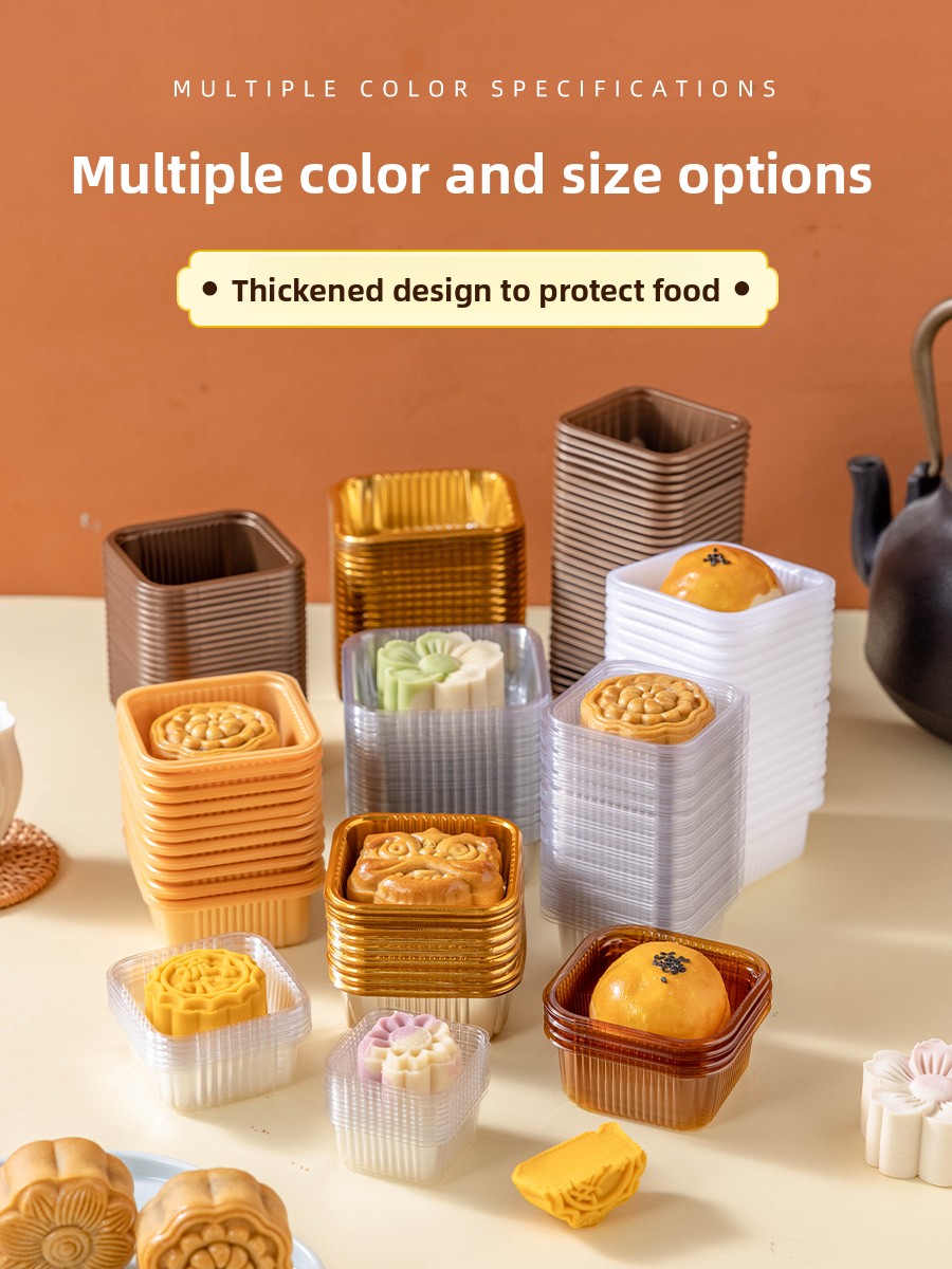 厚みのあるプラスチック製月餅包装箱ベーストレイ緑豆ケーキ独立 - Kitchen Baking Area のレビューと価格
