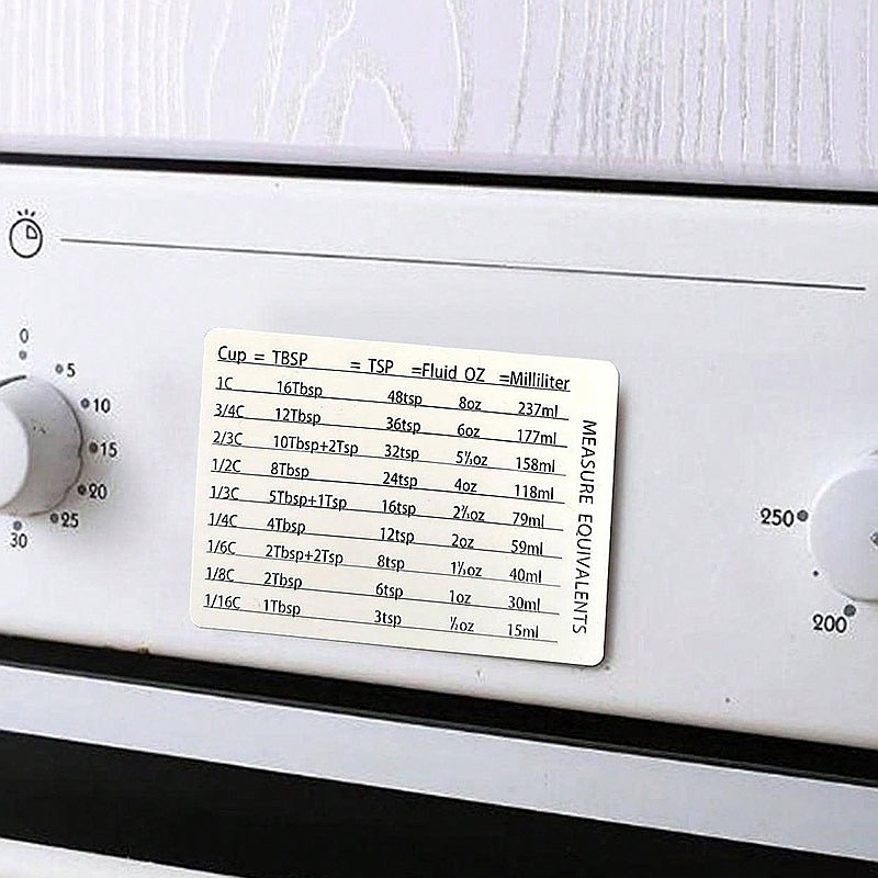 キッチンベーキング用磁気計量換算表冷蔵庫マグネットスプーンカ - Kitchen Baking Conversion Chart のレビューと価格