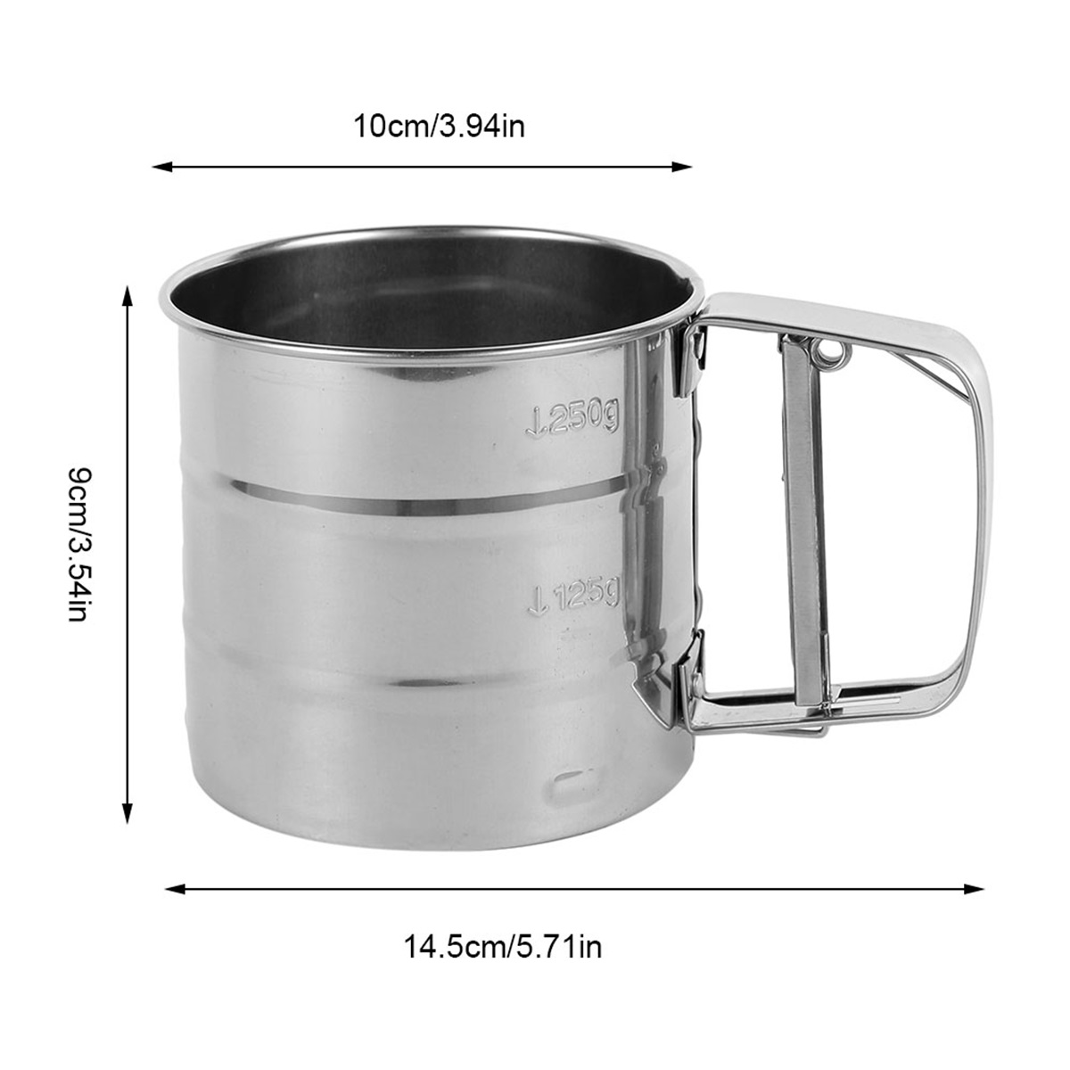 ふるいストレーナー ステンレス鋼 小麦粉ふるいカップ 粉ふる - Baking Powder Kitchen のレビューと価格