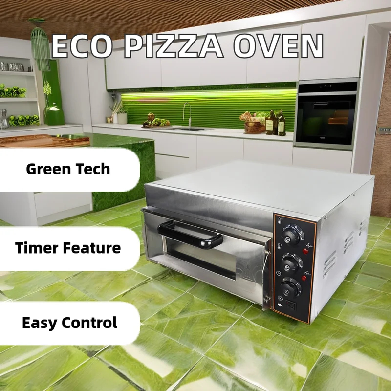 ステンレス製シングルデッキピザオーブン – 家庭用キッチン＆ - Commercial Kitchen Baking Oven のレビューと価格