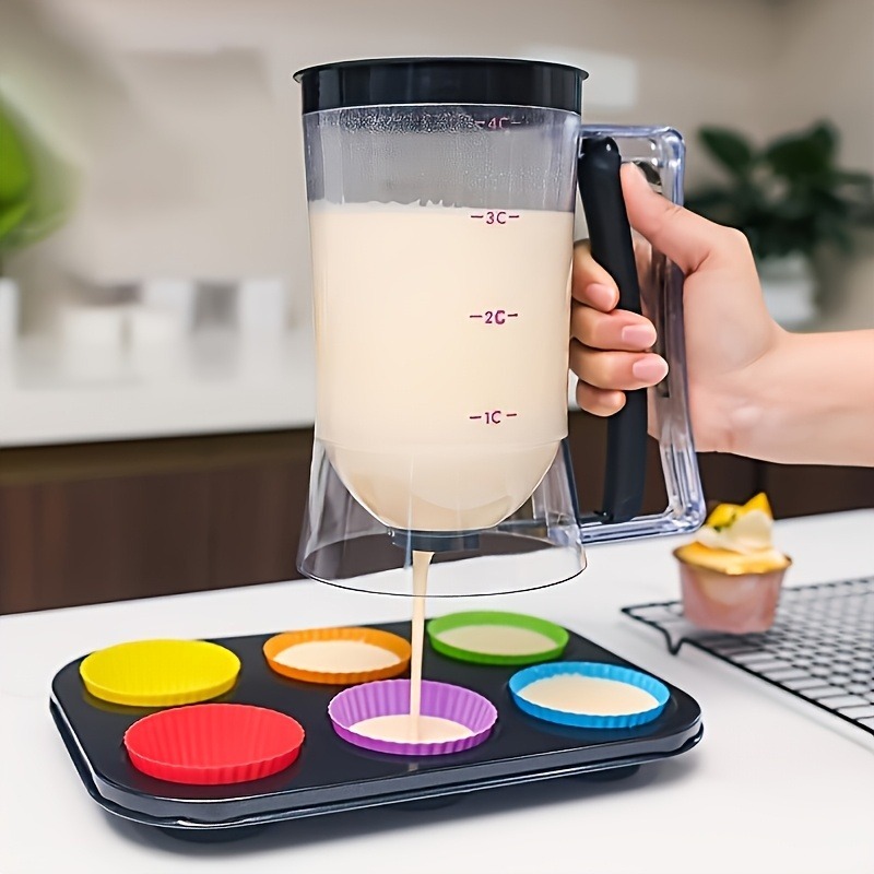 多目的手持ちプラスチック製生地ディスペンサー 計量カップ付き - Kitchen Baking Cooking のレビューと価格