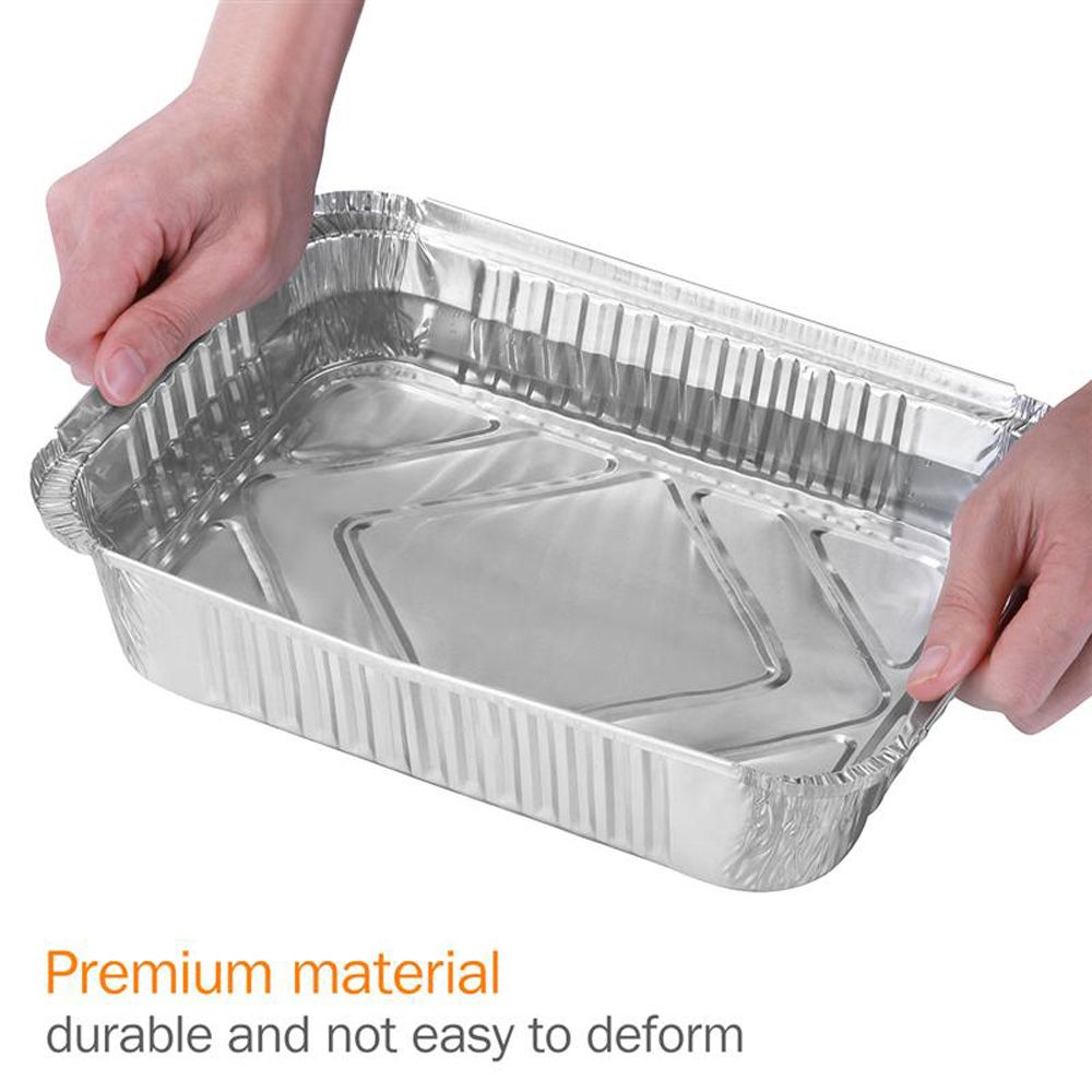 使い捨てバーベキュードリップパンアルミ箔グリースドリップパン - Kitchen Baking Tray Organiser のレビューと価格
