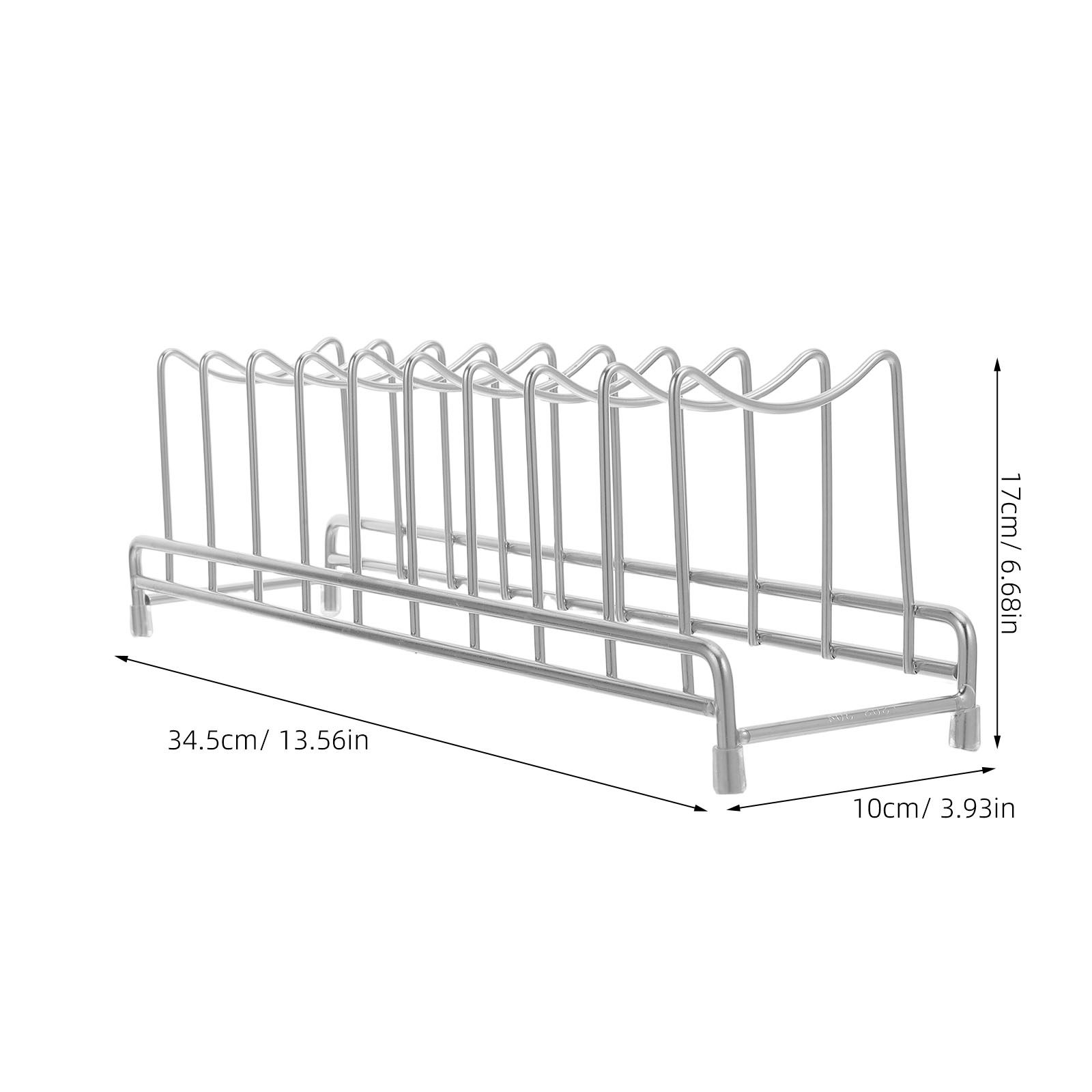 ステンレス製9段鍋蓋オーガナイザーラック キッチン鍋蓋ホルダ - Kitchen Cabinet Baking Sheet Organizer のレビューと価格