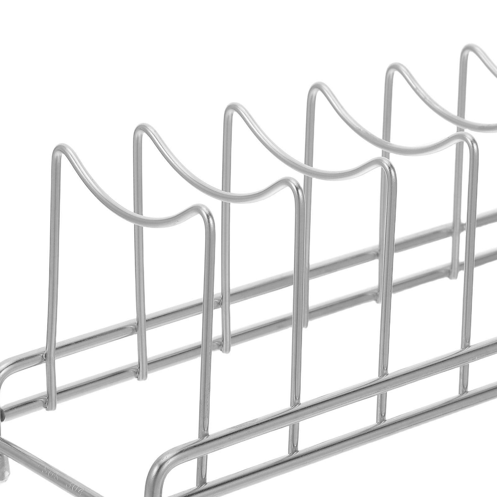 ステンレス製9段鍋蓋オーガナイザーラック キッチン鍋蓋ホルダ - Kitchen Cabinet Baking Sheet Organizer のレビューと価格
