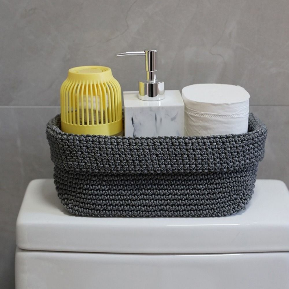 手織り綿ロープ収納バスケット長方形大容量ニット収納バスケット - Proofing Basket Banneton のレビューと価格