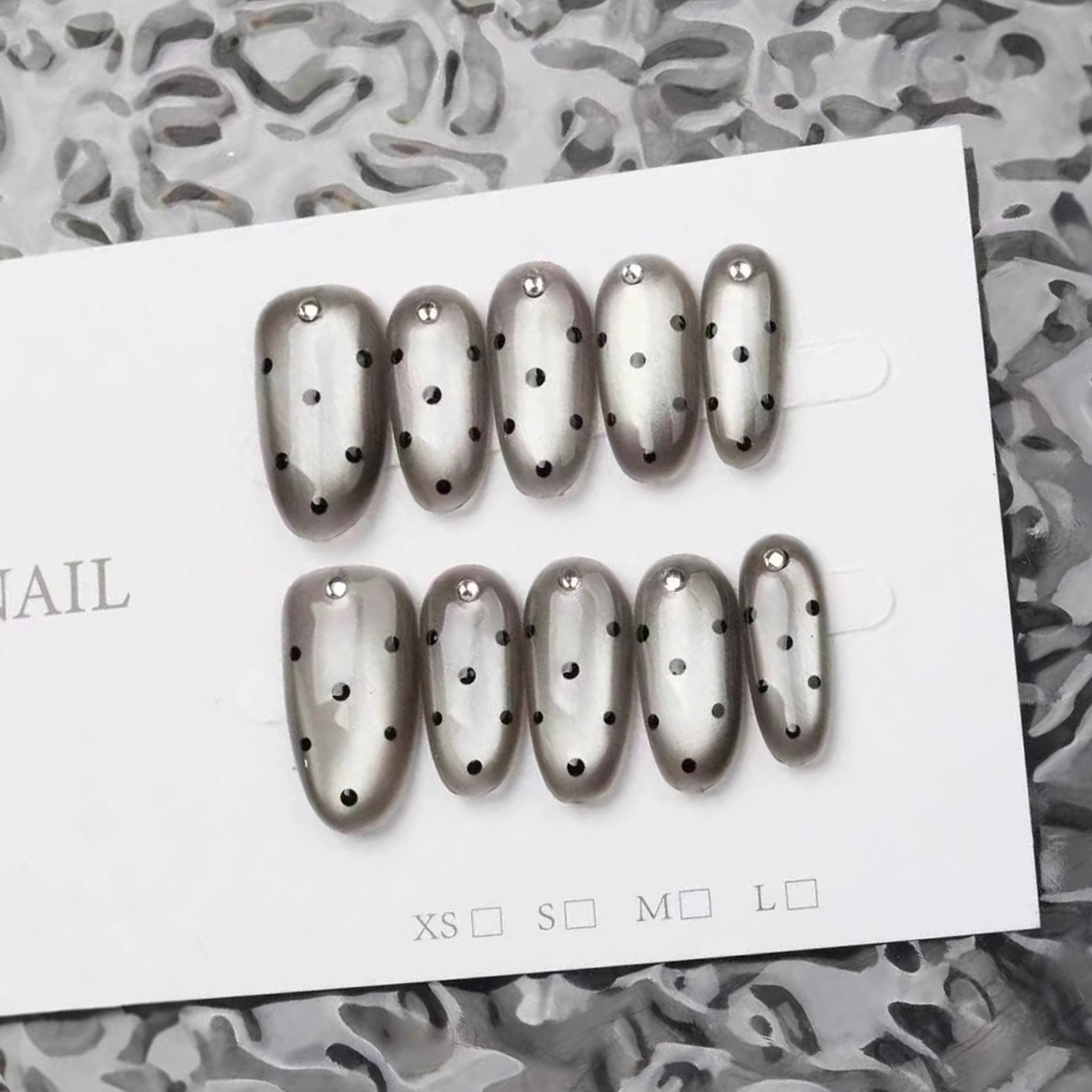 10個入り ハンドメイド つけ爪 ブラック ポルカドット キ - Decorating Tip Set のレビューと価格