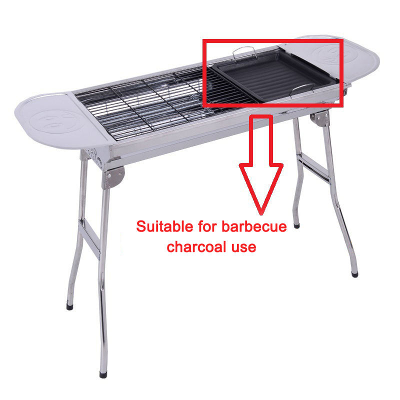 屋外用厚い四角グリルパン 2つのハンドル付き ポータブルノン - Kitchen Baking Tray Organiser のレビューと価格