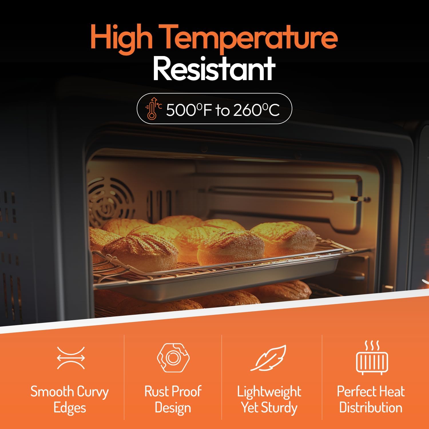 フルサイズ業務用アルミ製ベーキングシートパンセット、大型18 - Commercial Kitchen Baking Oven のレビューと価格