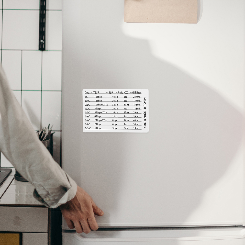 4 個計量カップスプーンアクセサリー黒 2 白 2 キッチン - Kitchen Baking Conversion Chart のレビューと価格