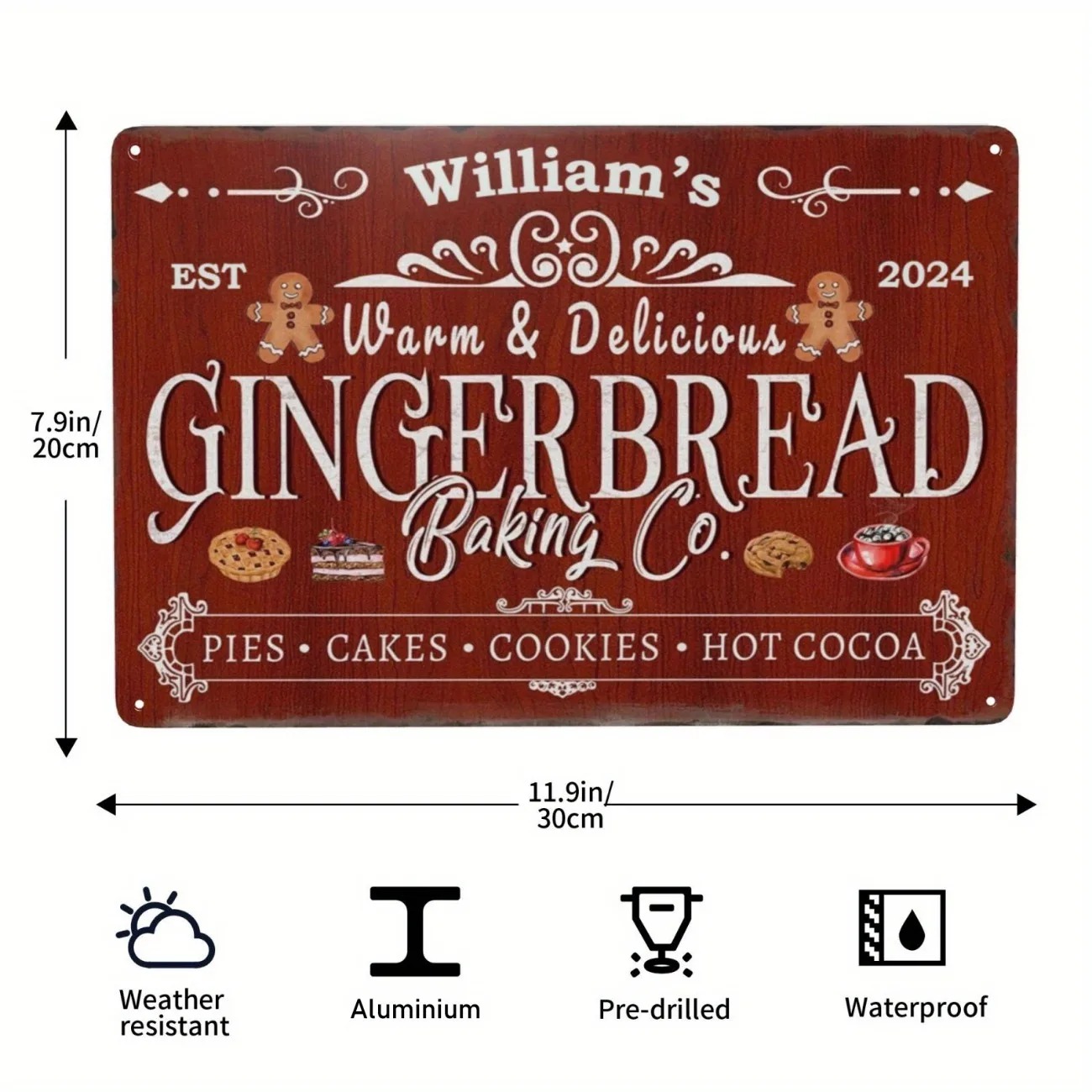 1個のパーソナライズされたジンジャーブレッドベーキング会社の - Kitchen Baking Area のレビューと価格