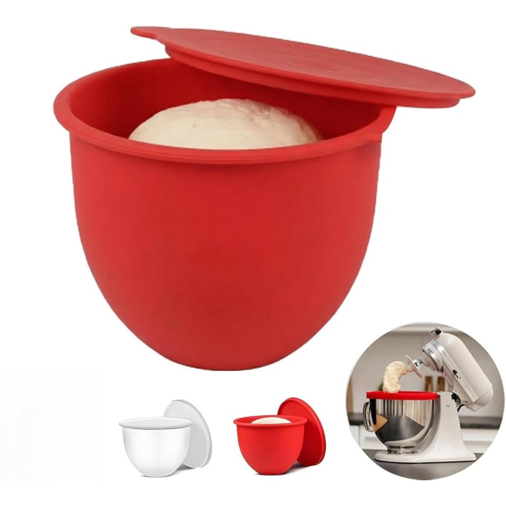 蓋付きキッチンシリコンボウルインサートエイド スタンドミキサ - Kitchen Aid Baking Lid のレビューと価格