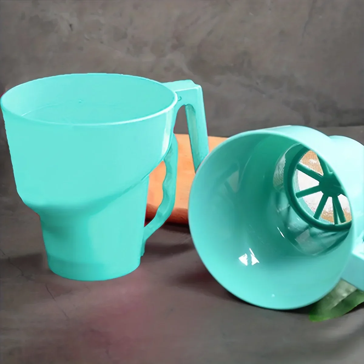 1pc-キッチンアクセサリー カップ型半自動フィルタースクリ - Baking Powder Kitchen のレビューと価格
