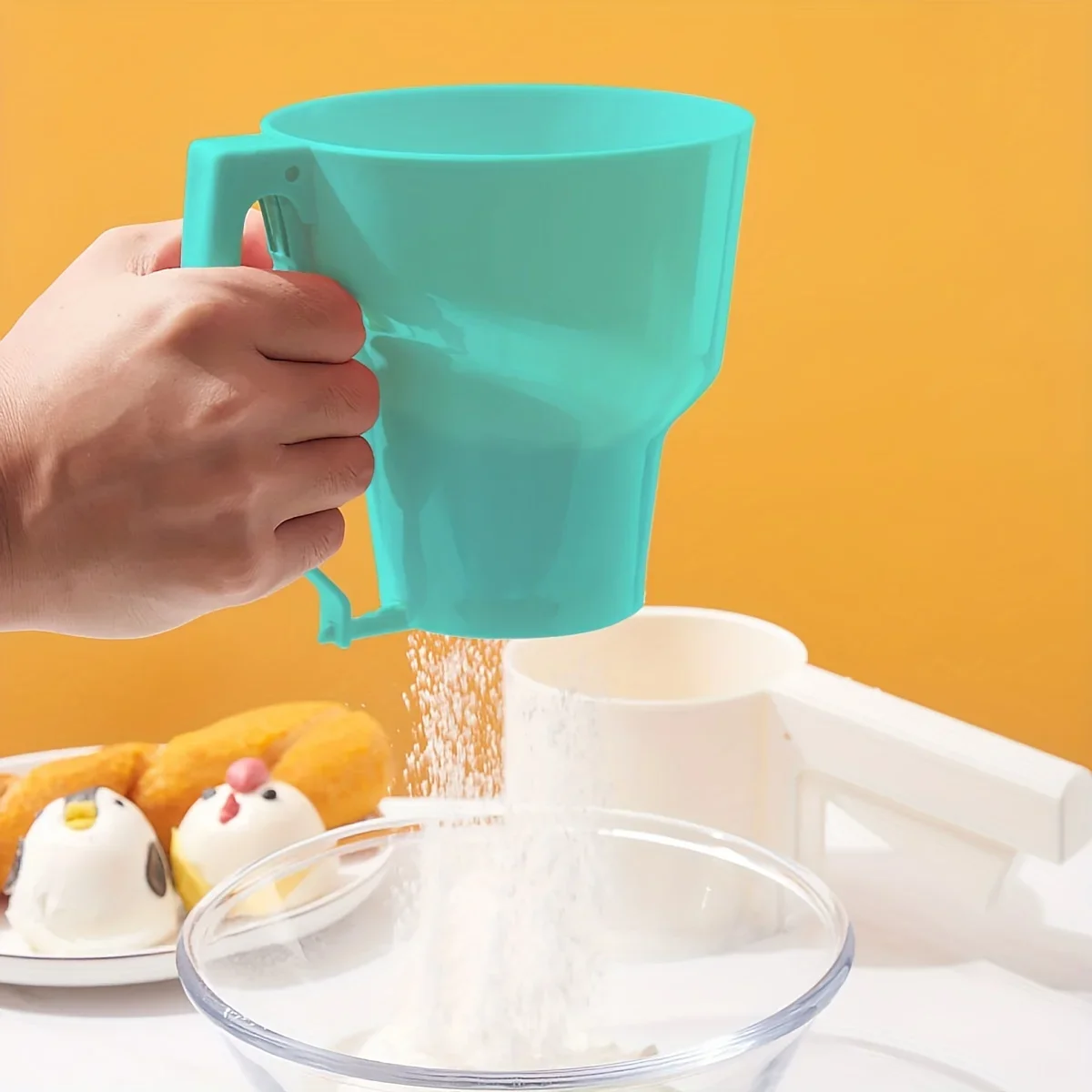 1pc-キッチンアクセサリー カップ型半自動フィルタースクリ - Baking Powder Kitchen のレビューと価格