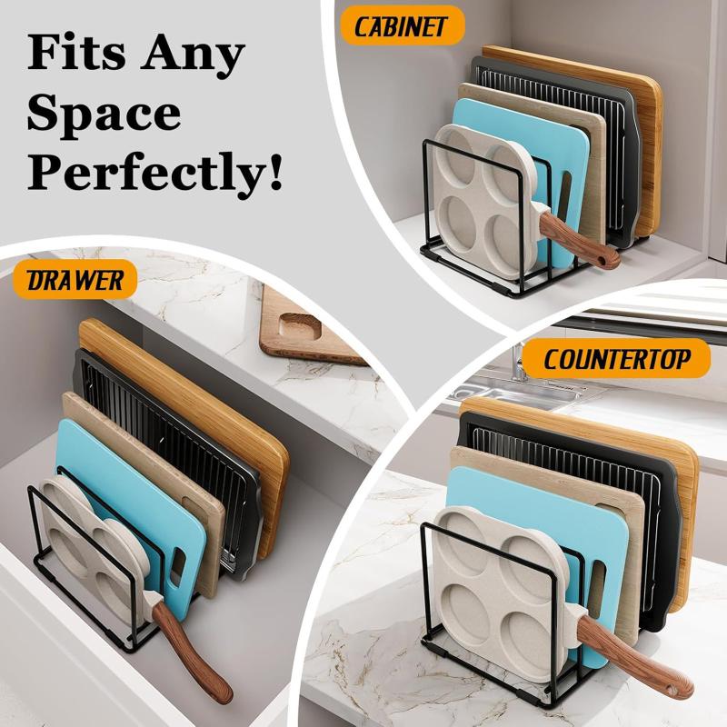 滑り止め付きキッチンパンオーガナイザー、ベーキングトレイホル - Kitchen Baking Organization のレビューと価格
