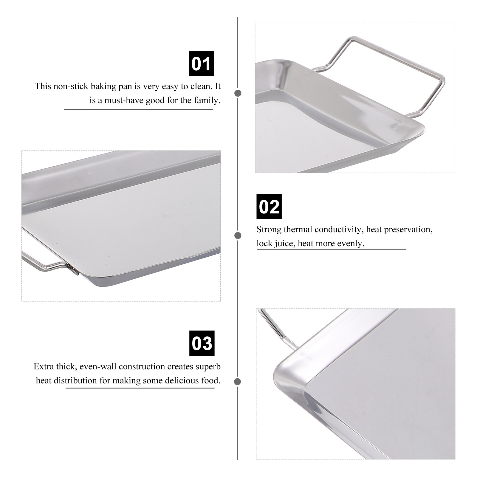 1 個プレミアムステンレス鋼グリルプレートノンスティックバー - Kitchen Baking Tray Organiser のレビューと価格