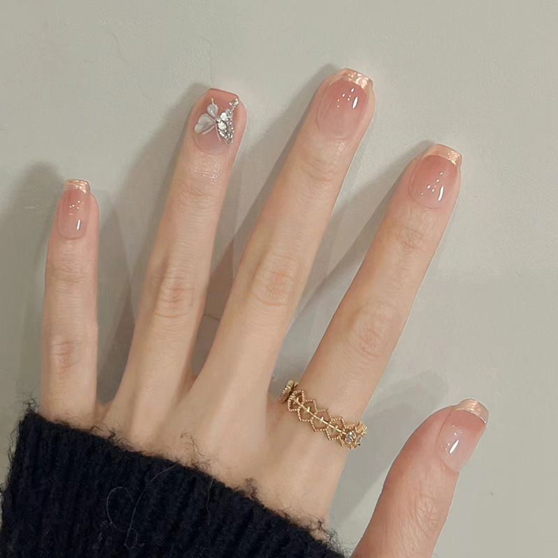 24個入り キャッツアイ シンプル グリッターネイルチップ  - Decorating Tip Set のレビューと価格