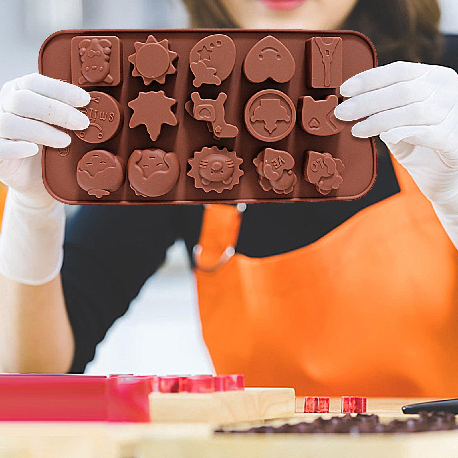 DIYチョコレート型 ノンスティック 再利用可能 シリコン製 - Kitchen Baker のレビューと価格