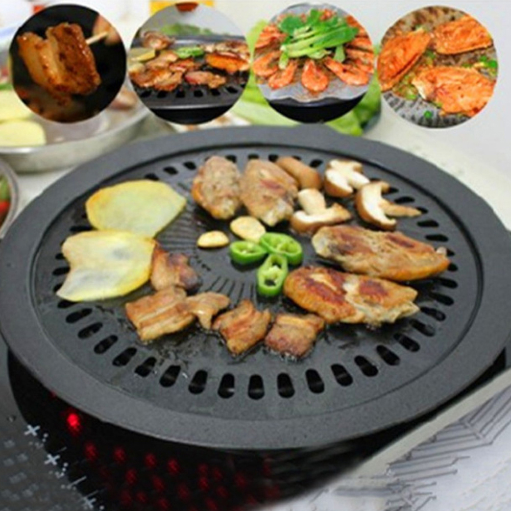 無煙バーベキューグリルパンガス家庭用ノンスティックガスストー - Kitchen Baking Tray Organiser のレビューと価格