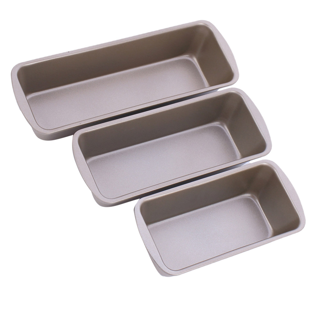 3個セット 長方形ローフパン 炭素鋼製 ノンスティック ベー - Kitchen Baking Pan のレビューと価格