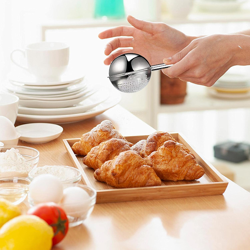 ステンレス鋼製粉フィルタースプーン、砂糖、小麦粉、スパイス用 - Kitchen Baker のレビューと価格