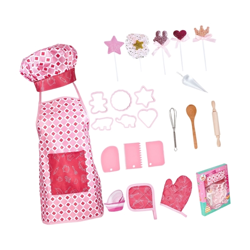 インタラクティブ キッズ クッキング ベーキング コスチュー - Kitchen Kids Baking Set のレビューと価格