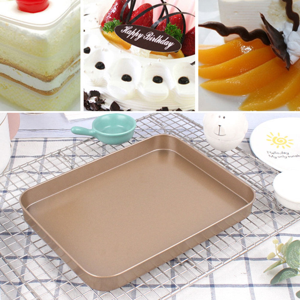 炭素鋼製長方形ケーキ型 10インチ ノンスティック ベーキン - Kitchen Baking Pan のレビューと価格