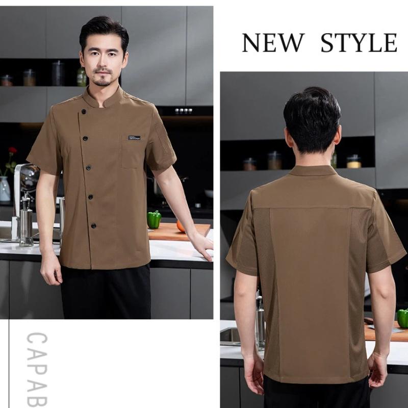シェフの作業服 メンズ レディース 半袖 夏 ベーカーズ ケ - Kitchen Baker のレビューと価格
